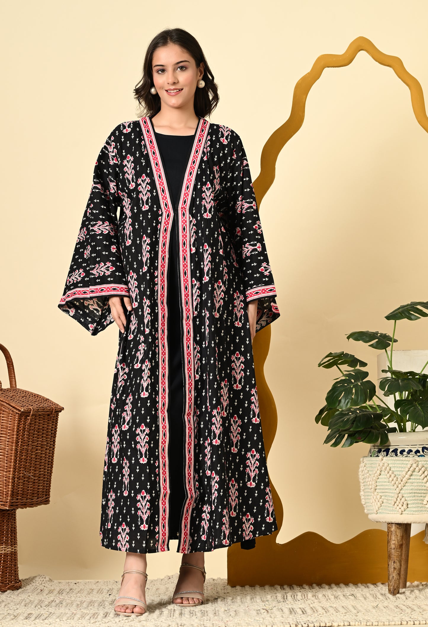 KIMONA SLEEVES JACKET DRESS