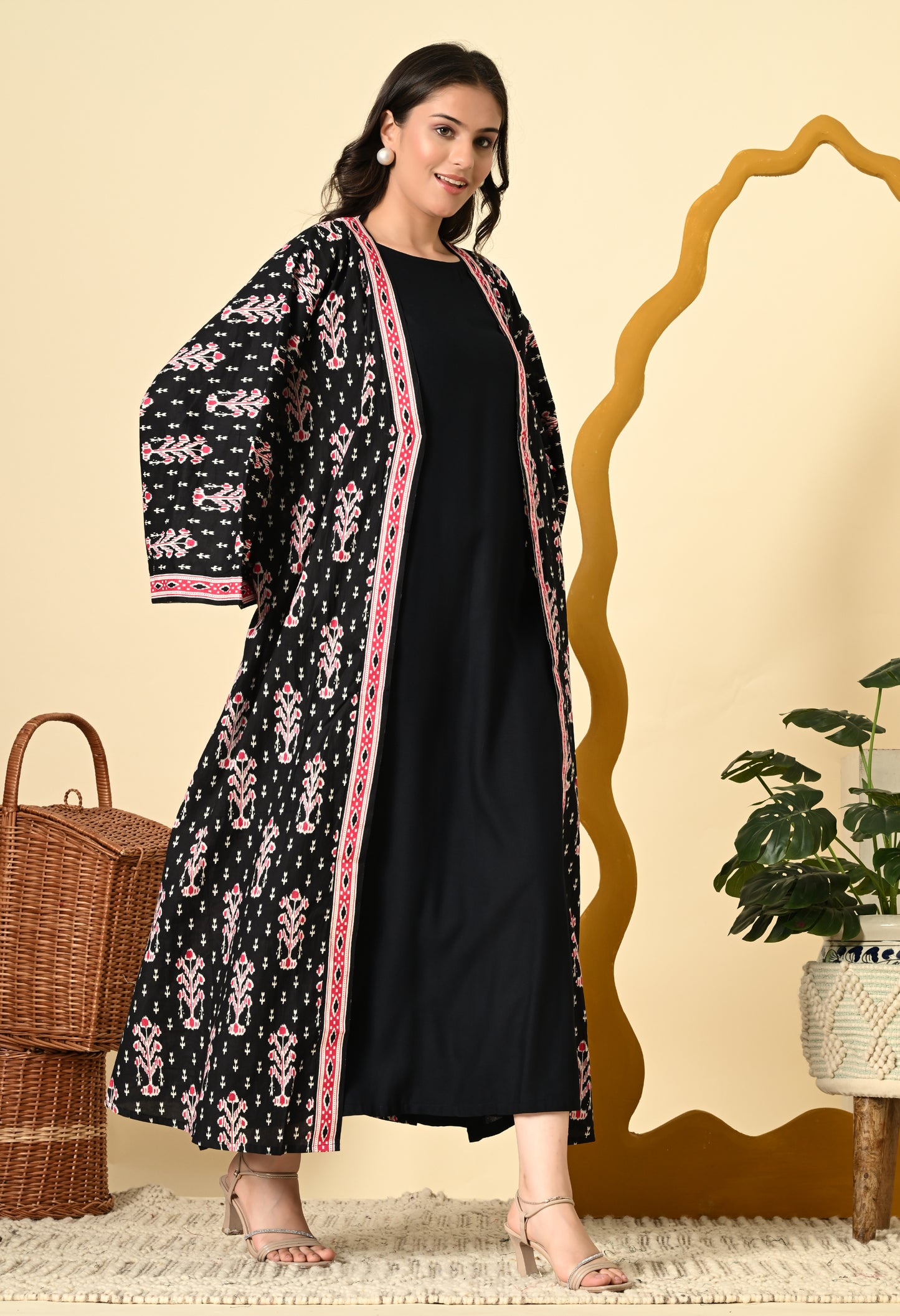 KIMONA SLEEVES JACKET DRESS
