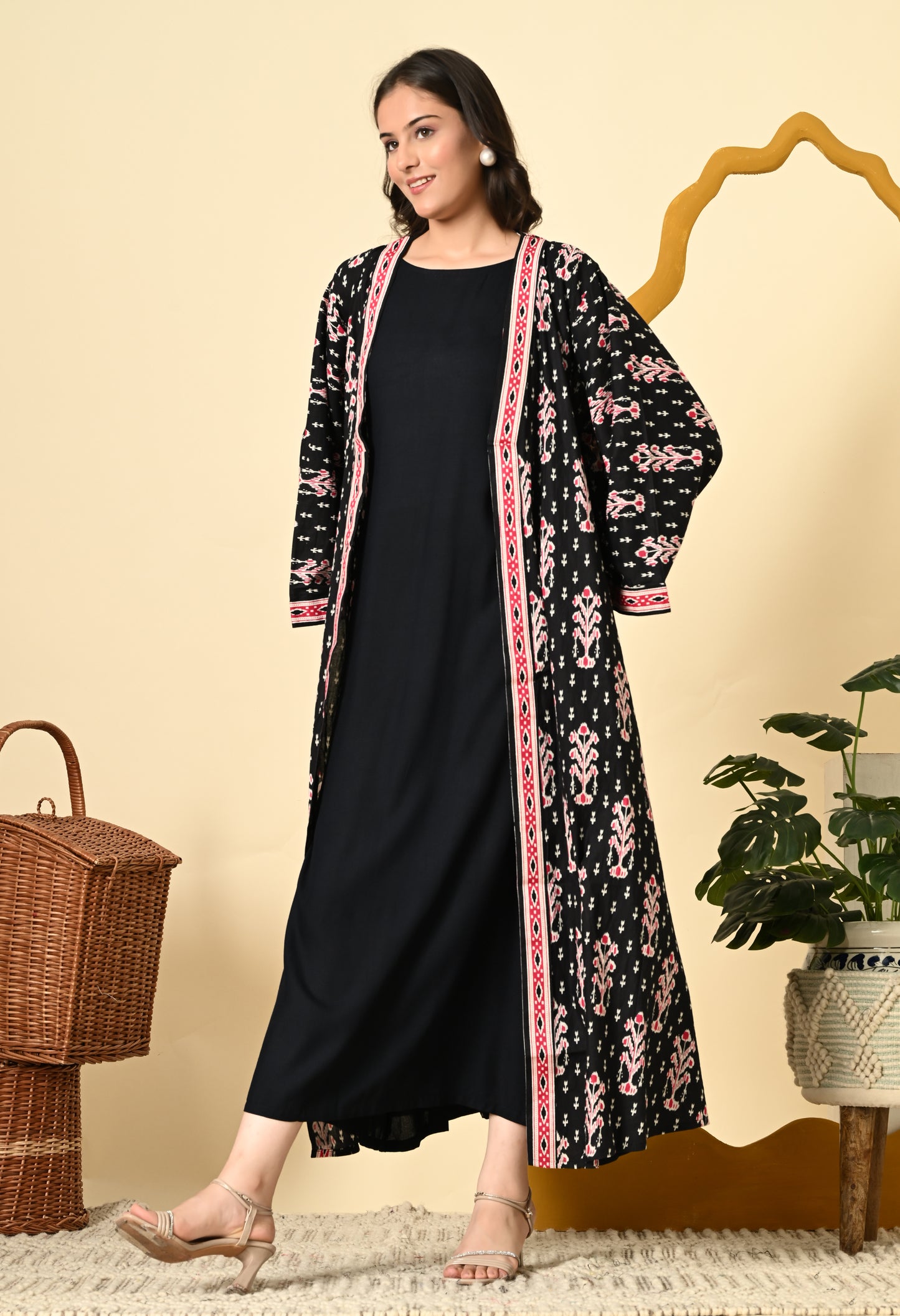 KIMONA SLEEVES JACKET DRESS