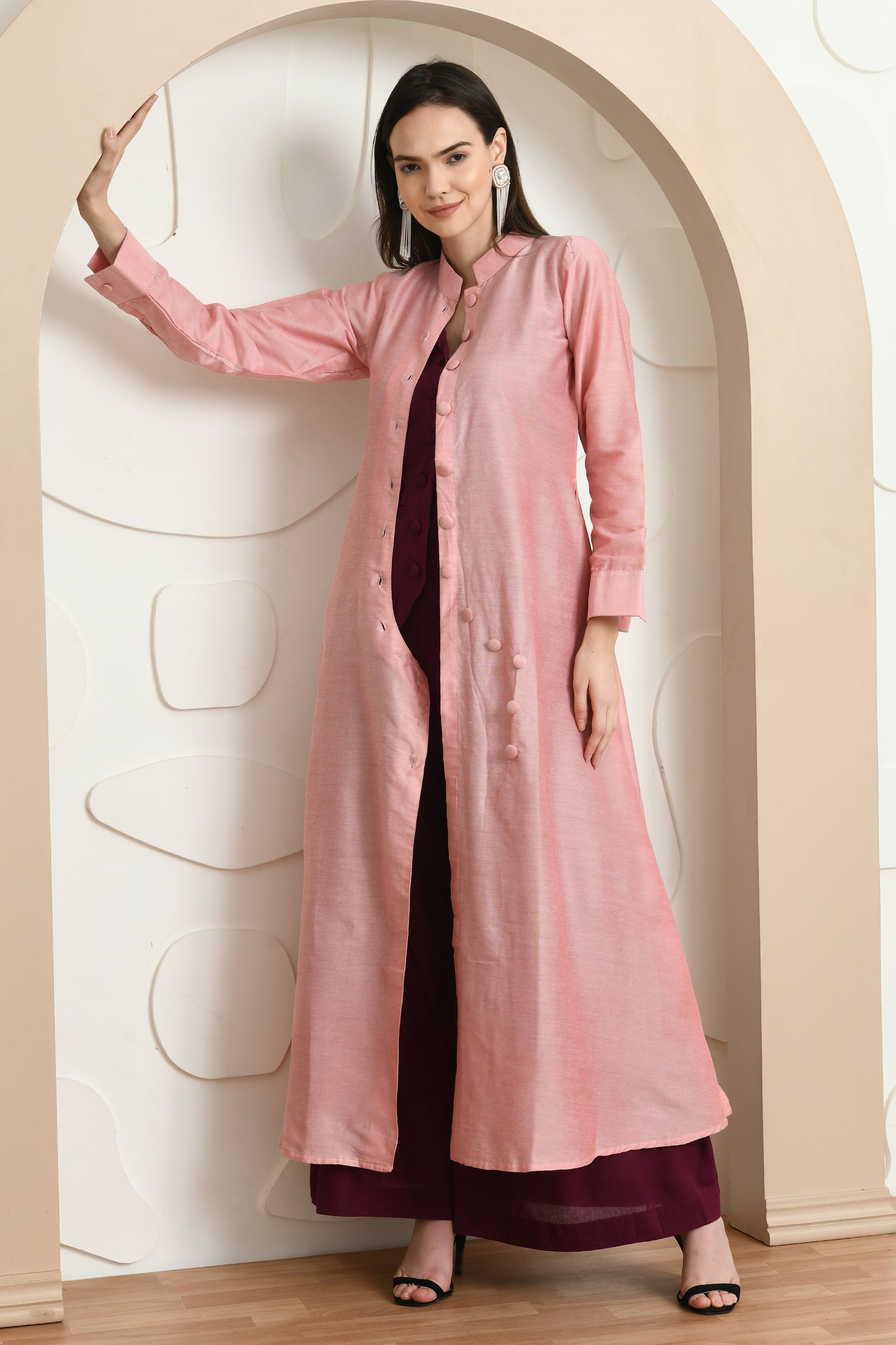 LIGHT PINK JACKET CO-ORD SET