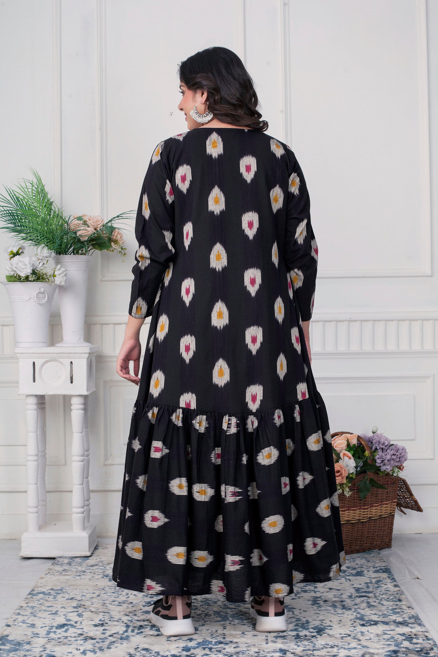 IKAT ELEGANCE BLACK JACKET DRESS