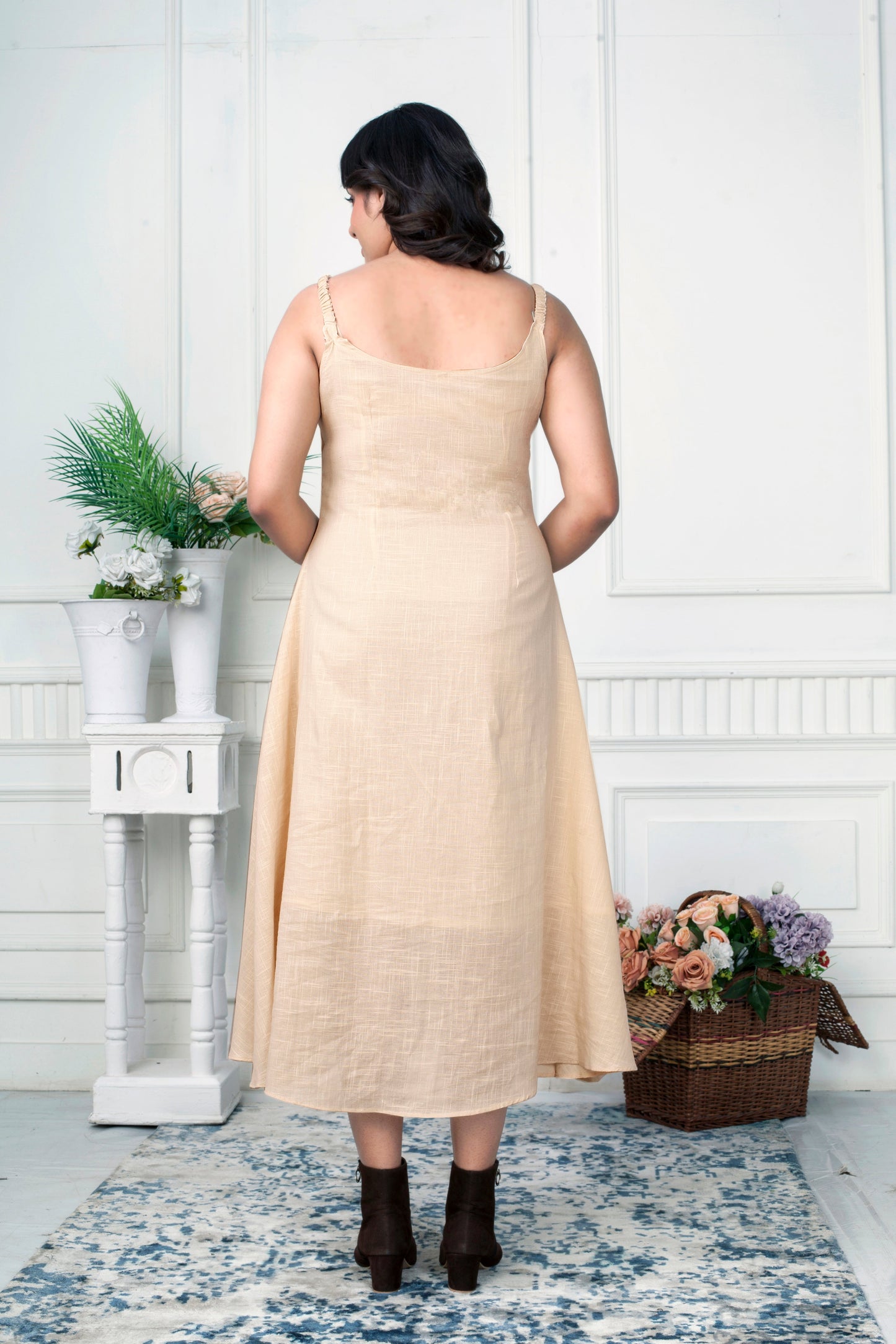 LAYERED GRACE - LINEN JACKET DRESS