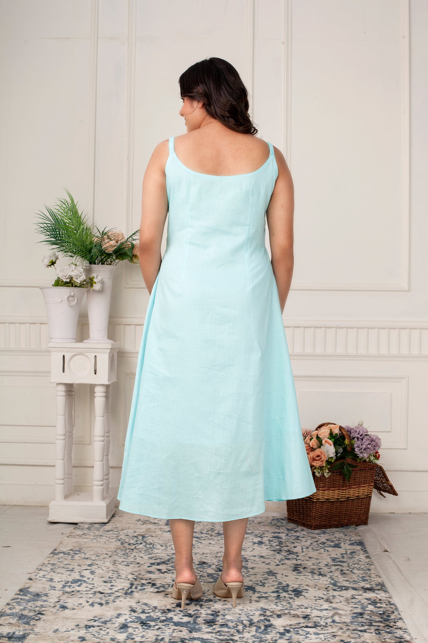 AQUA BREEZE - LINEN JACKET DRESS