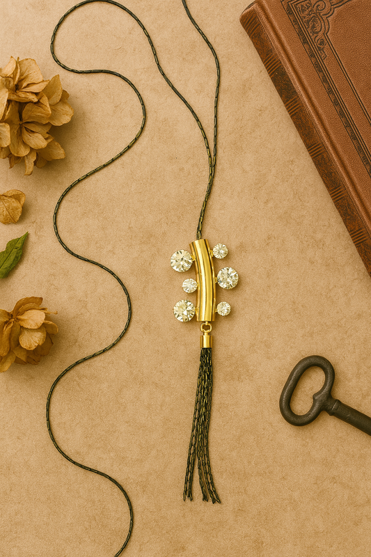 Minimal Necklace with Crystal Beads