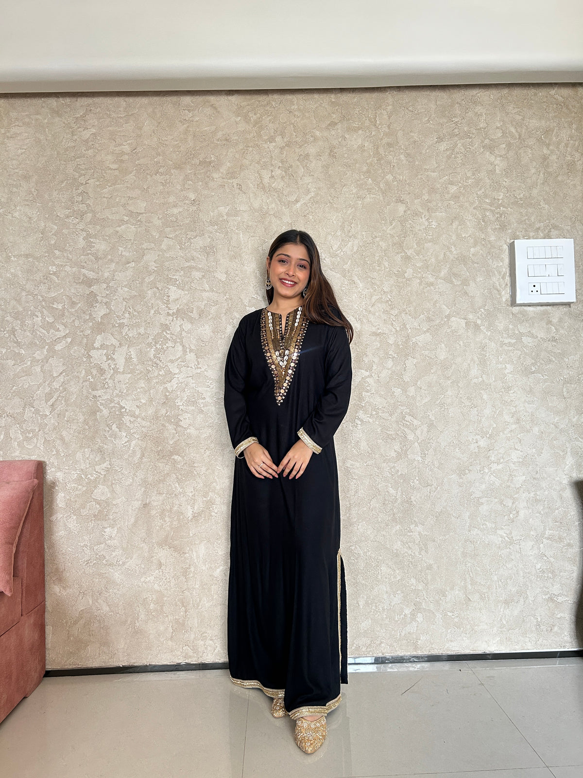 ISHANI HANDWORK YOKE KAFTAN