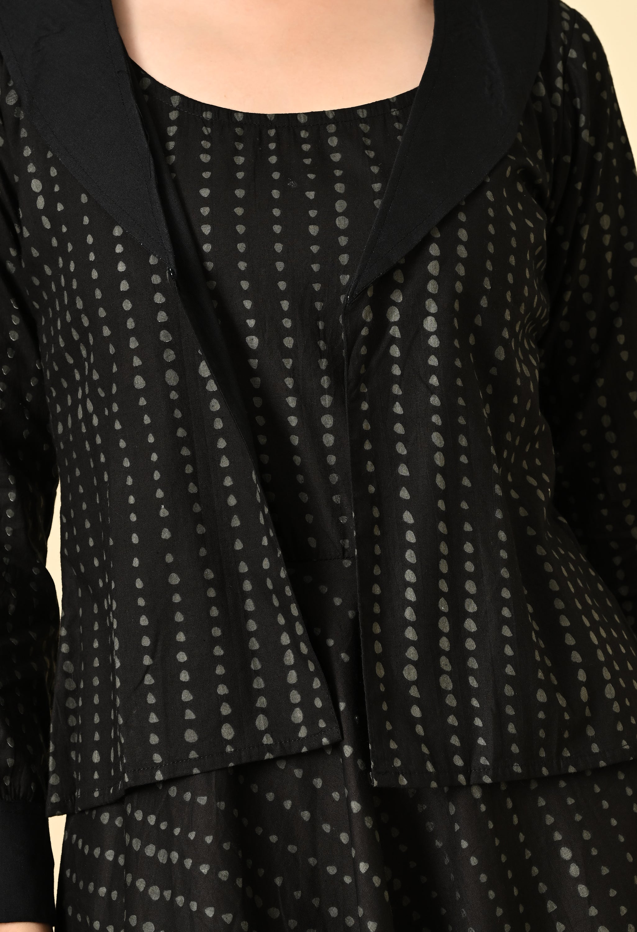POLKA DOT DRESS WITH JACKET
