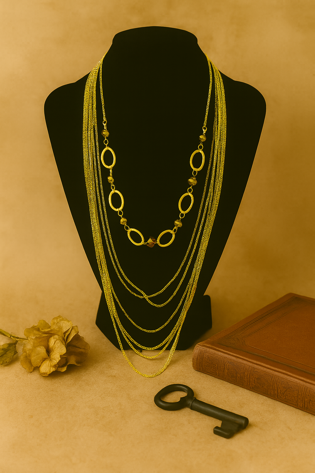 Layered Gold Chain Necklace