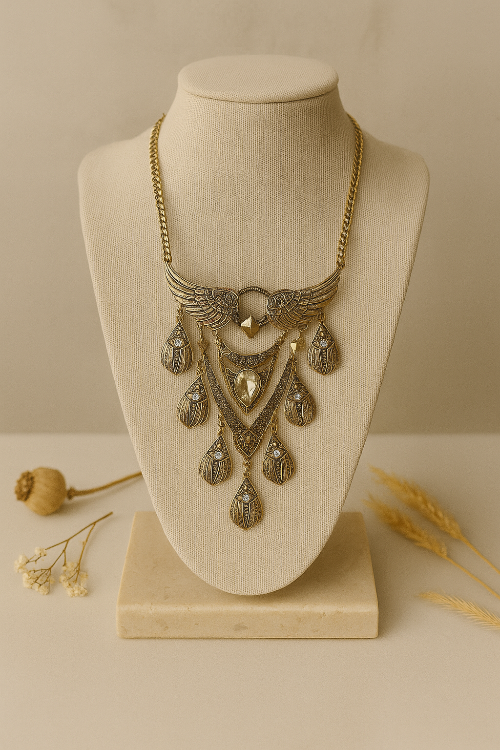 Antique Statement Choker Necklace