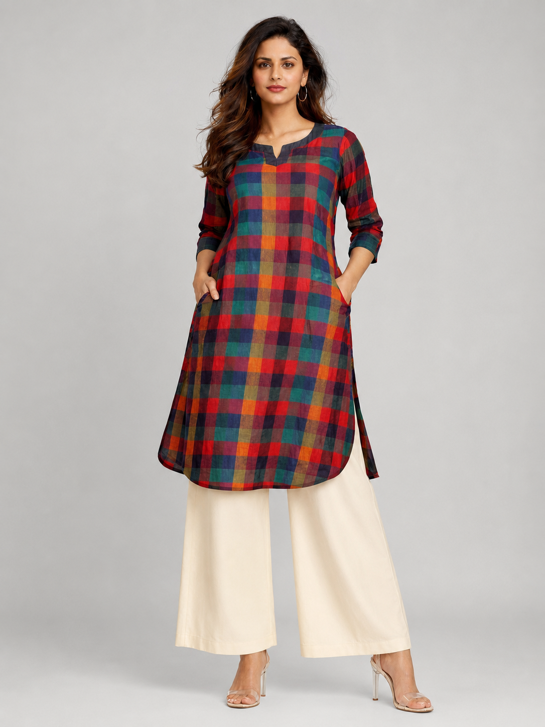 MULTI CHECKERED KURTA