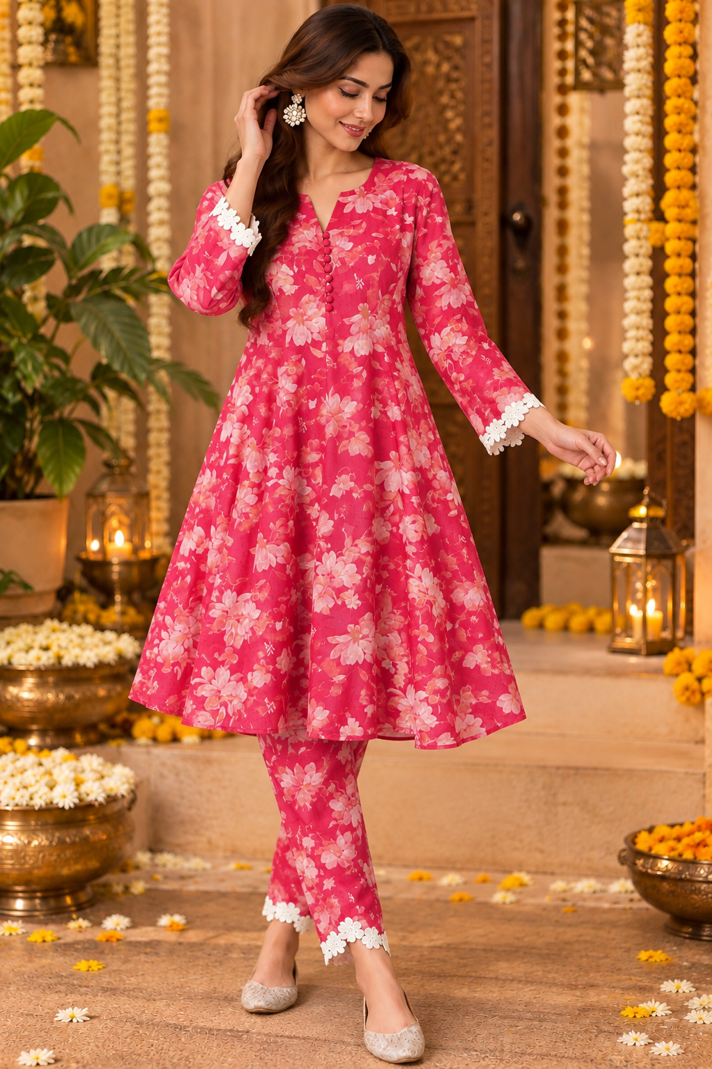 PADMA GHERA KURTA SET