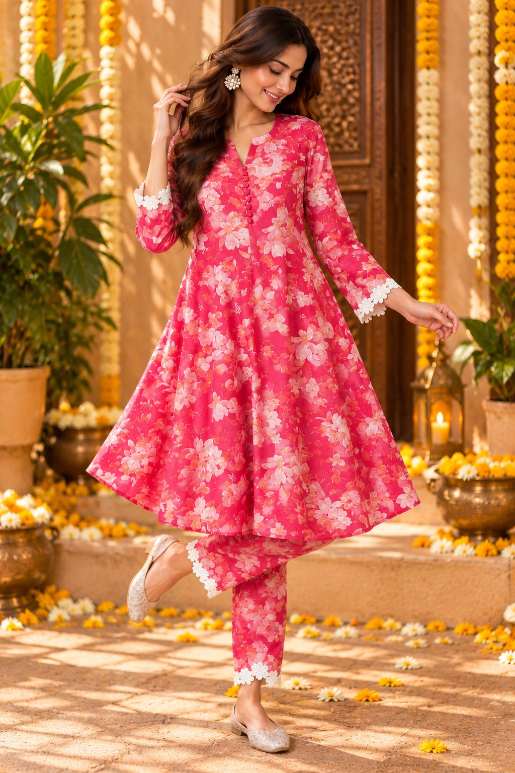 PADMA GHERA KURTA SET