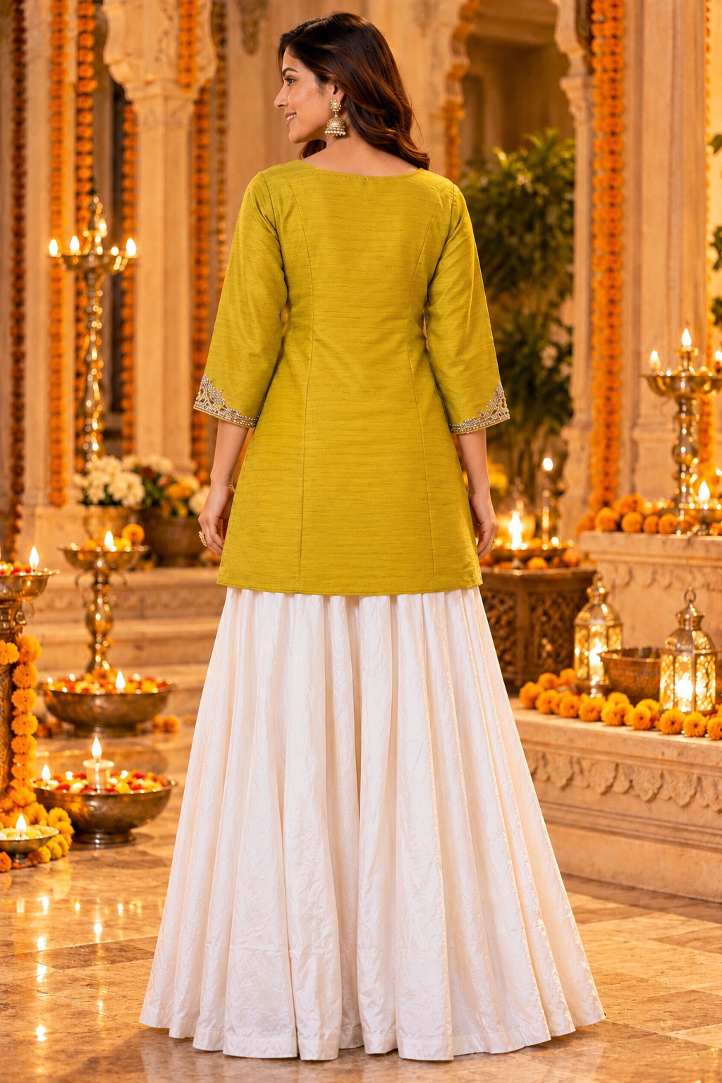 VARADA KHADI SILK KURTA SET