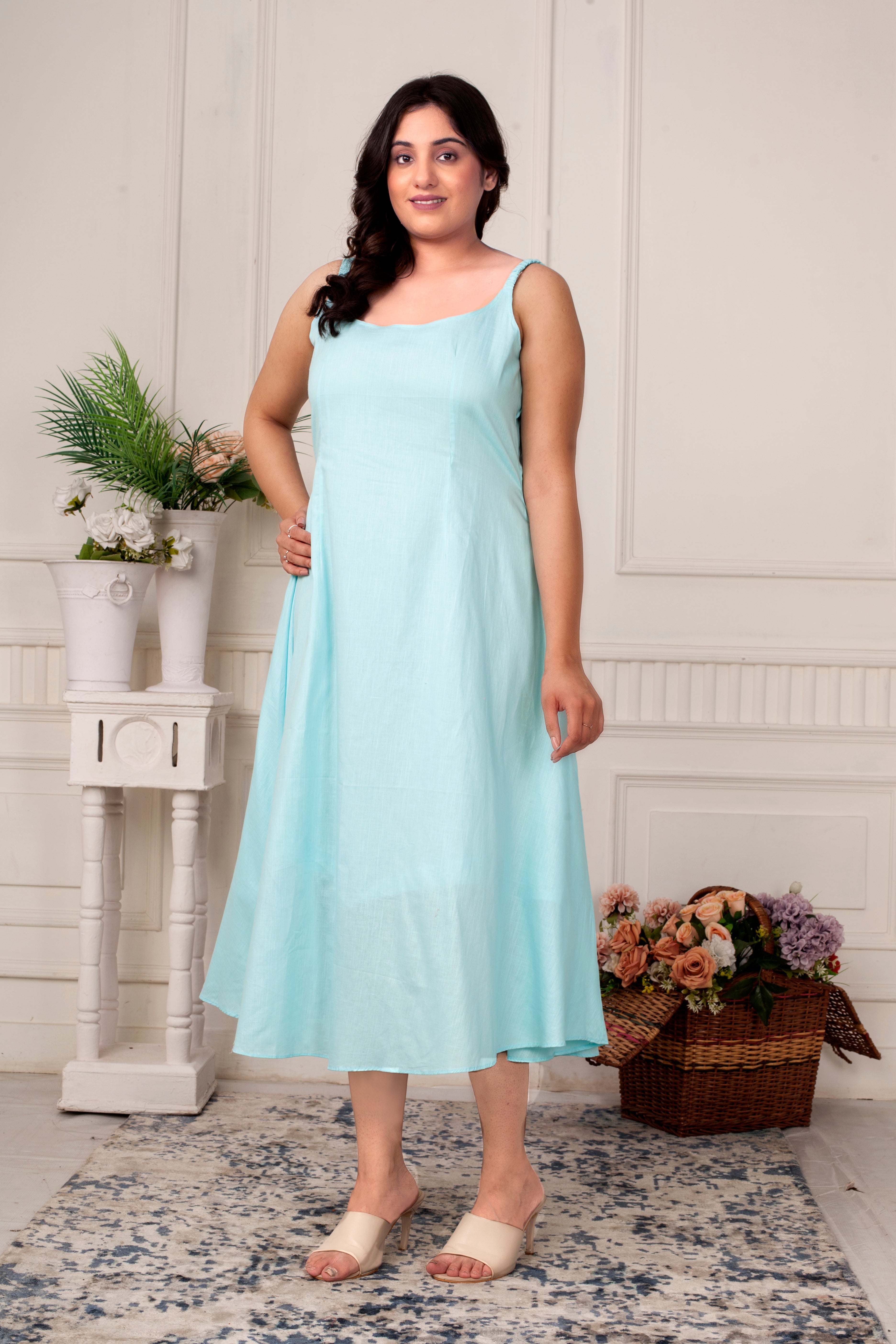 AQUA BREEZE - LINEN JACKET DRESS