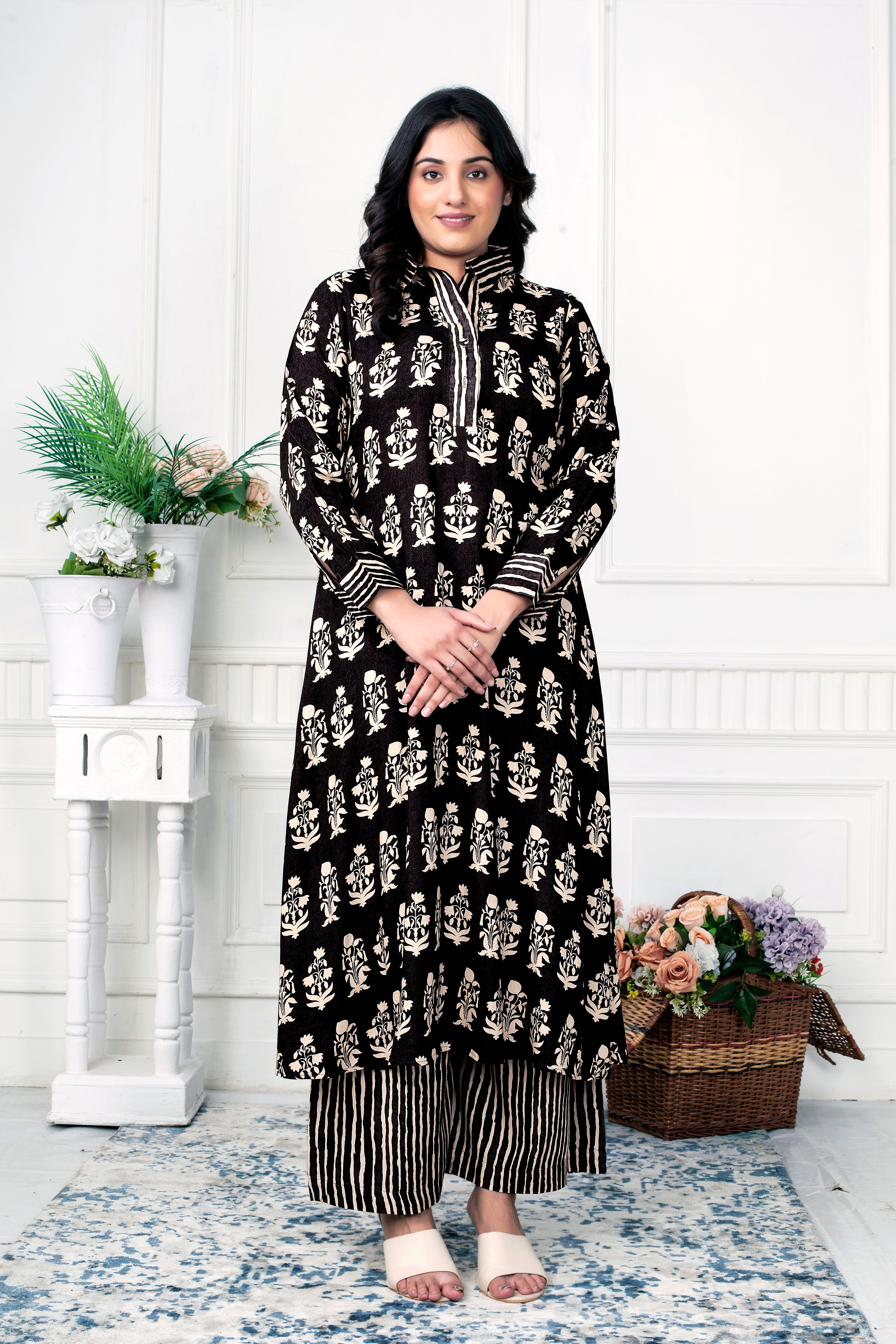 FLORUIT RAYON COORD SET