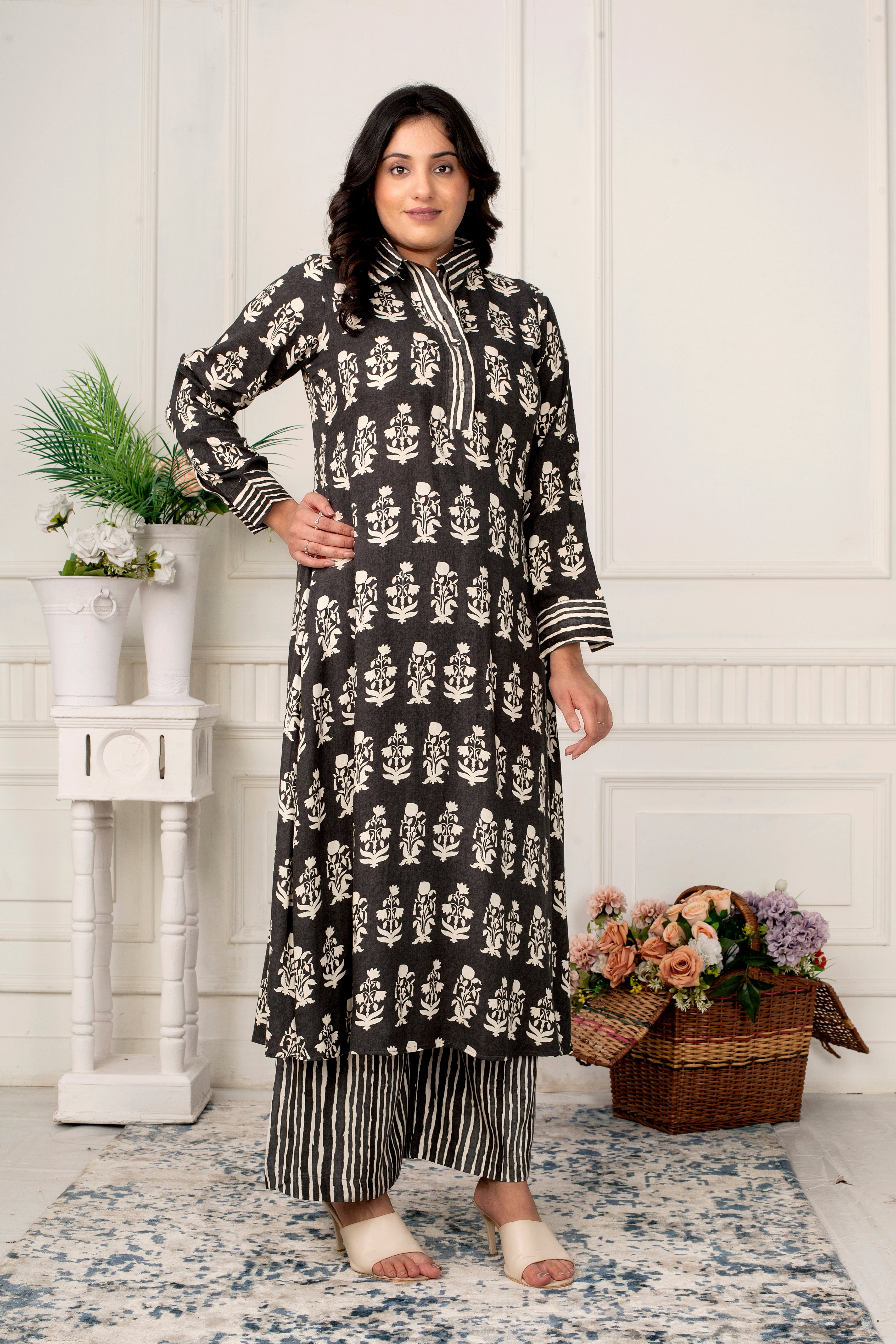FLORUIT RAYON COORD SET