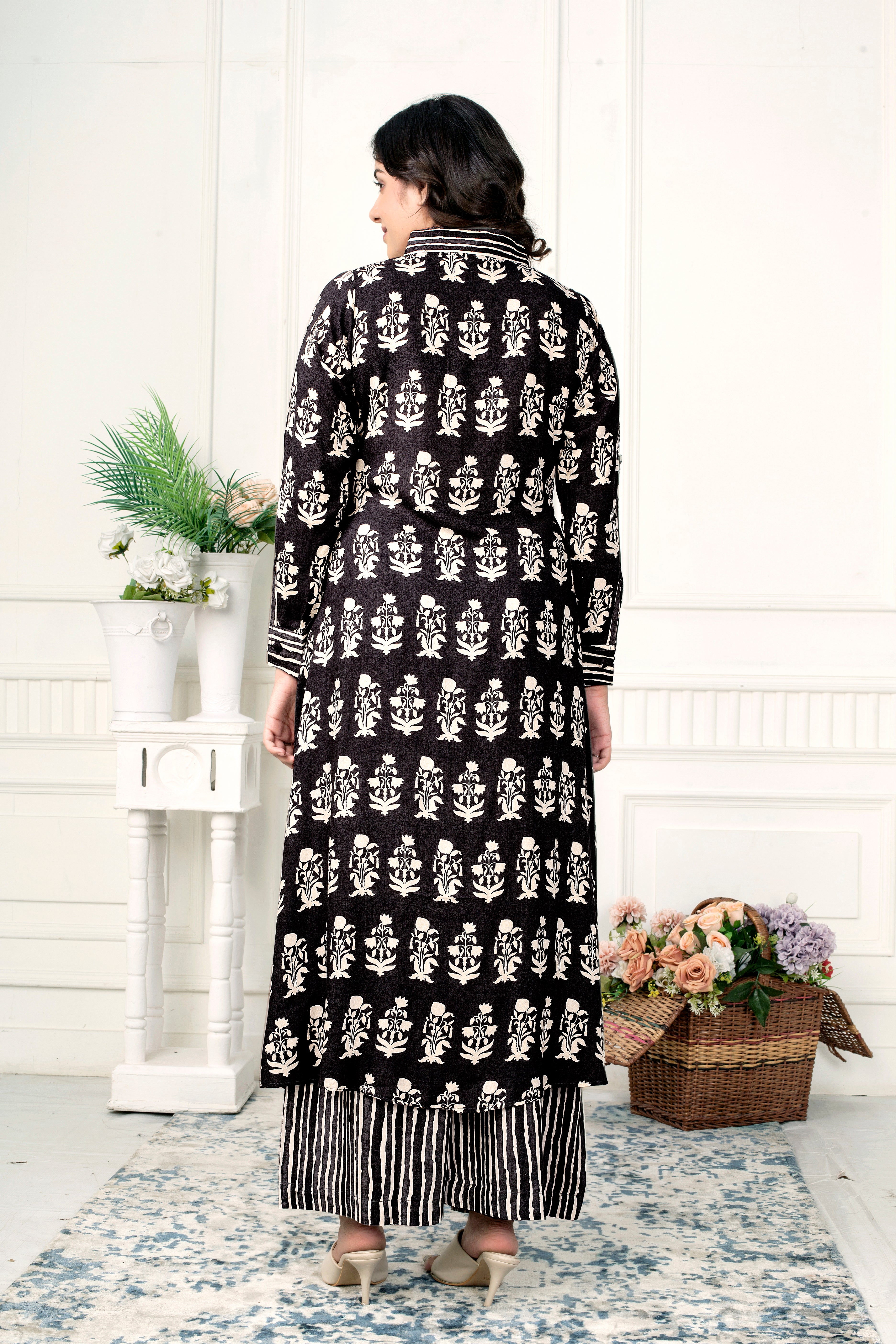 FLORUIT RAYON COORD SET
