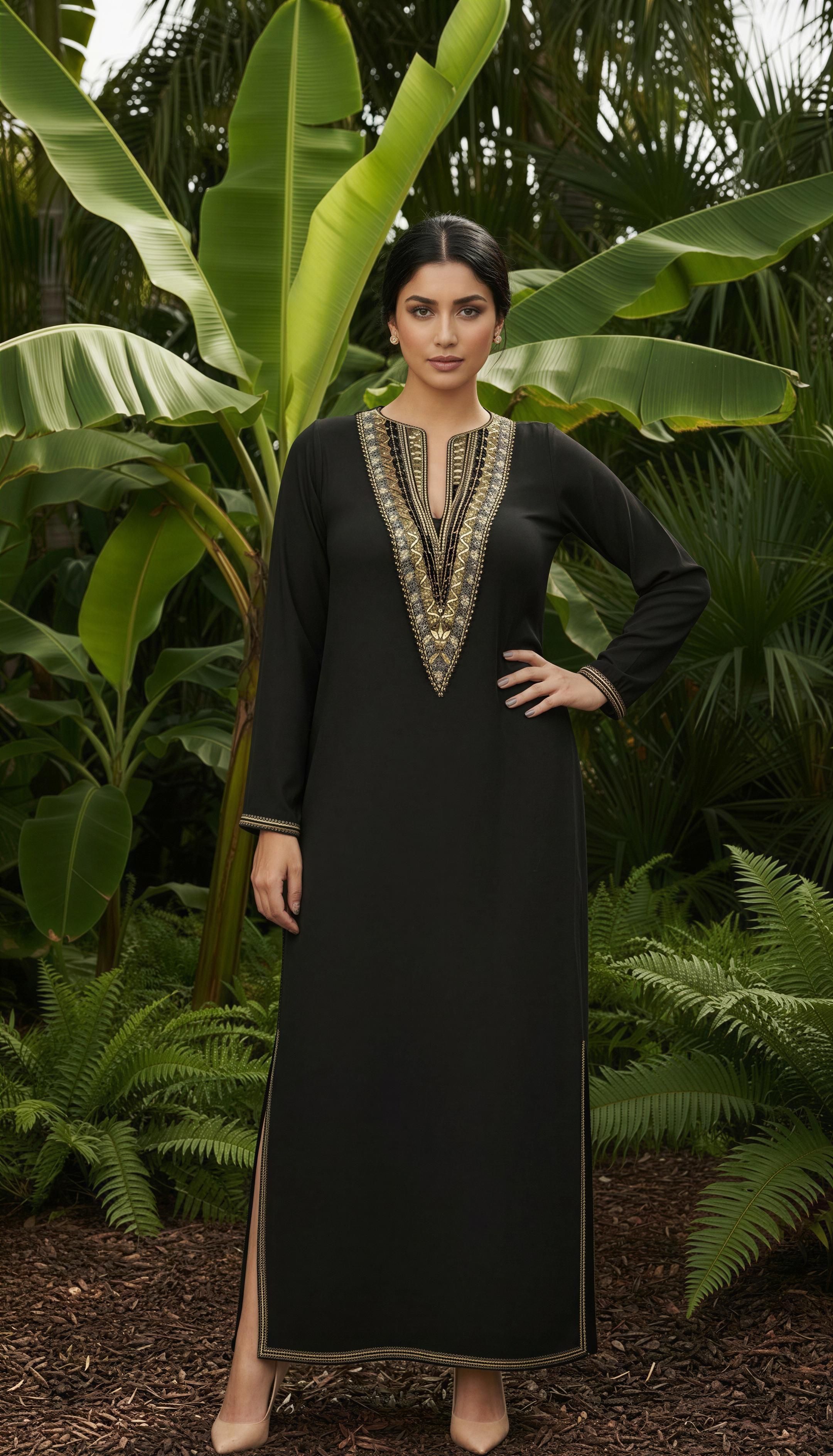 ISHANI HANDWORK YOKE KAFTAN