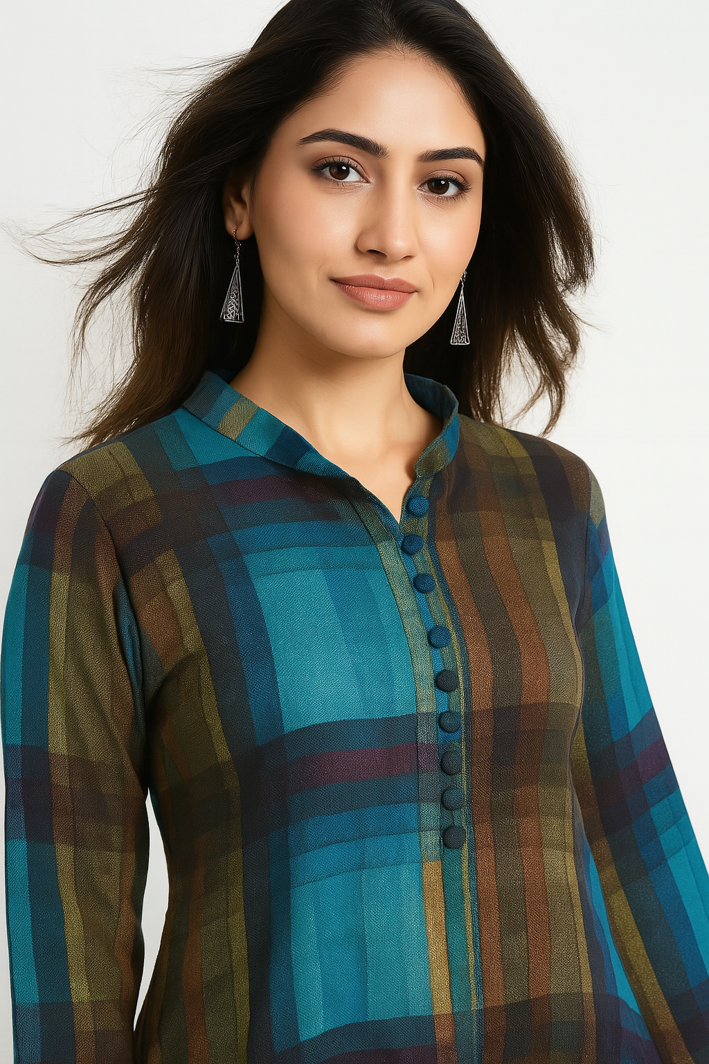 ABSTRACT PRINT BLUE CO-ORD SET