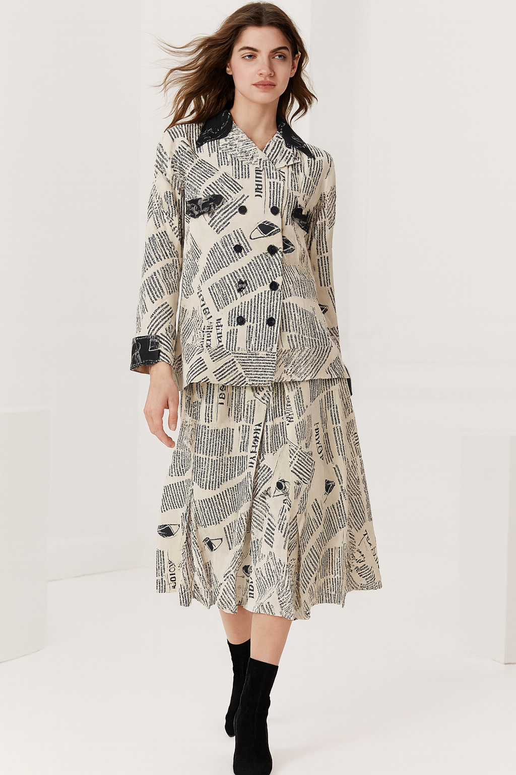 NEWSPAPER PRINT COORD SET