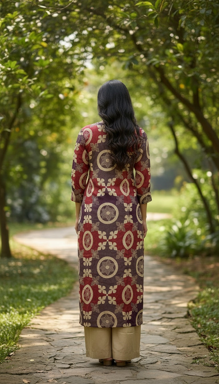 PINK GOTTA PATTI TOKE WITH AMARA PATCHWORK PRINT KURTA SET