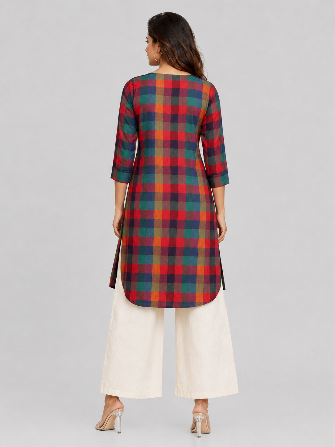 MULTI CHECKERED KURTA
