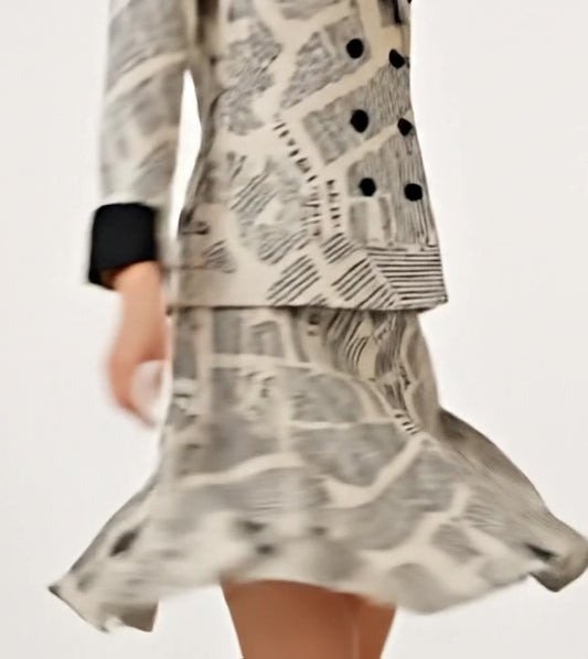 NEWSPAPER PRINT COORD SET