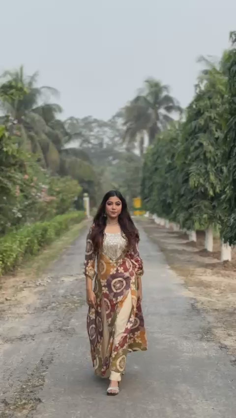 GOTTA PATTI TOKE WITH AMARA PATCHWORK PRINT KURTA SET
